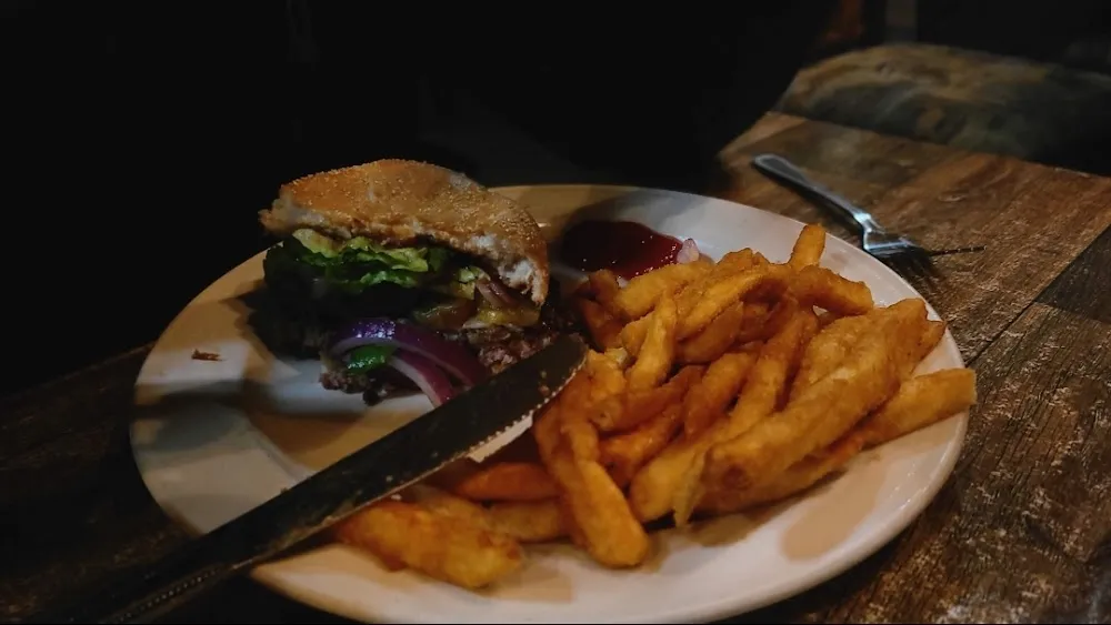 Burger and Fries